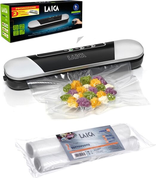 LAICA Macchina sottovuoto 9 lt/min Potenza 90 Watt - PZ-2010