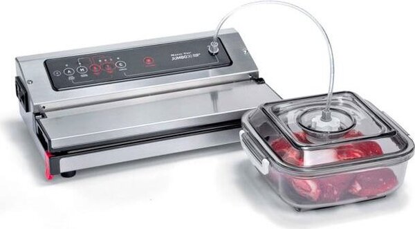 Magic Vac Macchina Sottovuoto Professionale 18 Lt/min Struttura in Acciaio Inox - V752PK1 Jumbo 30