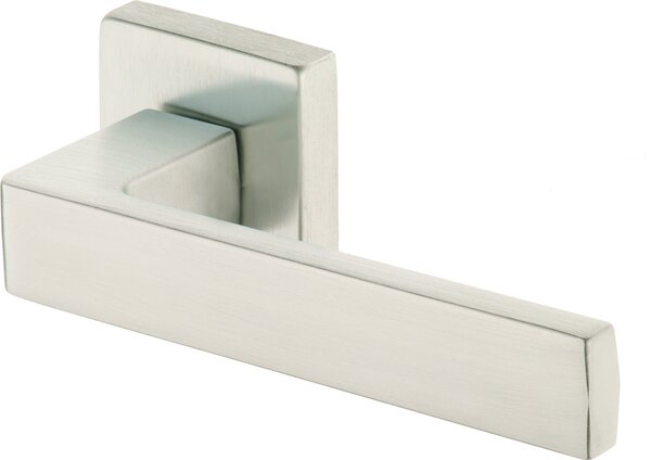 Frosio Bortolo Maniglia Porta con Rosetta Quadra 45 mm finitura Cromo Satinato - Serie Asti