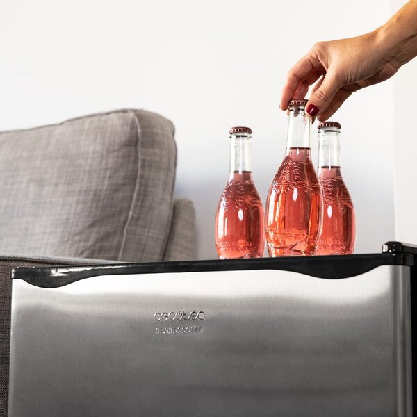 Cecotec Mini Frigo Bar Frigorifero Piccolo Capacit 46 Litri Classe energetica E colore Inox - 02311 GrandCooler 20000 SilentCompress
