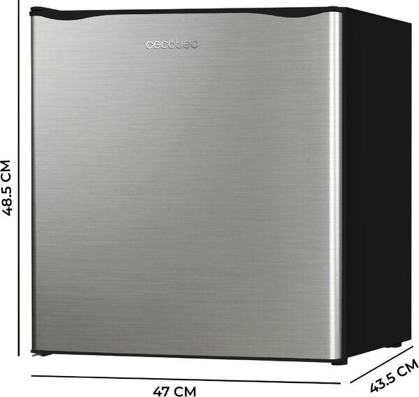 Cecotec Mini Frigo Bar Frigorifero Piccolo Capacit 46 Litri Classe energetica E colore Inox - 02311 GrandCooler 20000 SilentCompress