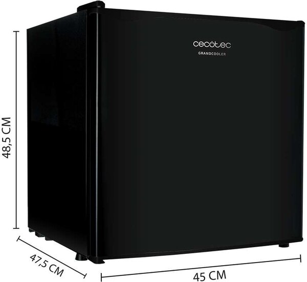 Cecotec Mini Frigo Bar Frigorifero Piccolo Capacit 46 Litri Classe energetica F colore Nero - 02311 GrandCooler 20000 Silent