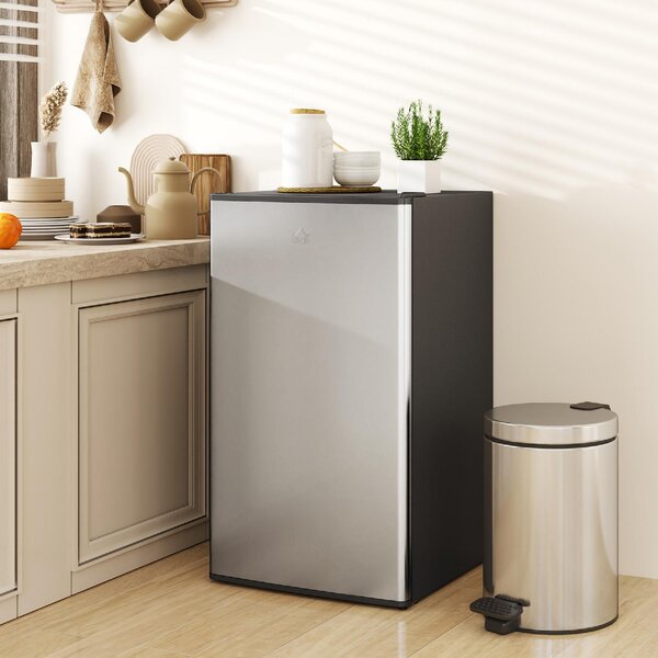 DecHome Mini Frigo Frigobar 91L con Termostato Regolabile Ripiani Regolabili e Cassetto colore Argento - U6551SR