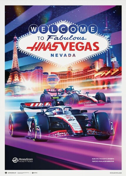 Stampa d'arte MoneyGram Haas F1 Team - Las Vegas - 2023, Automobilist