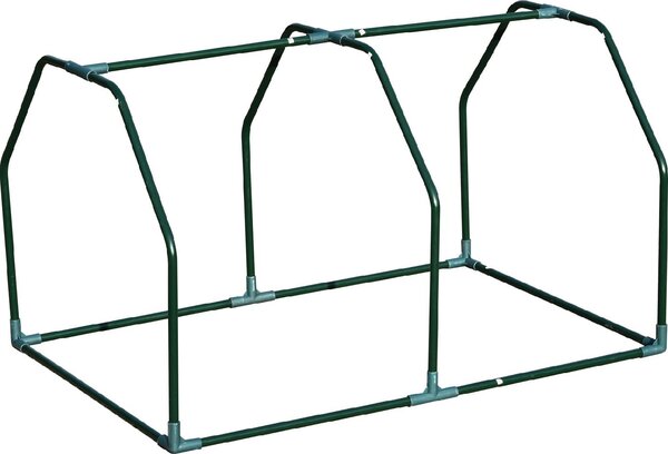 VivaGarden Mini Serra da Giardino e Balcone in Plastica PE e Acciaio con Chiusura a Zip 99x71x60 cm colore - 01-84TT
