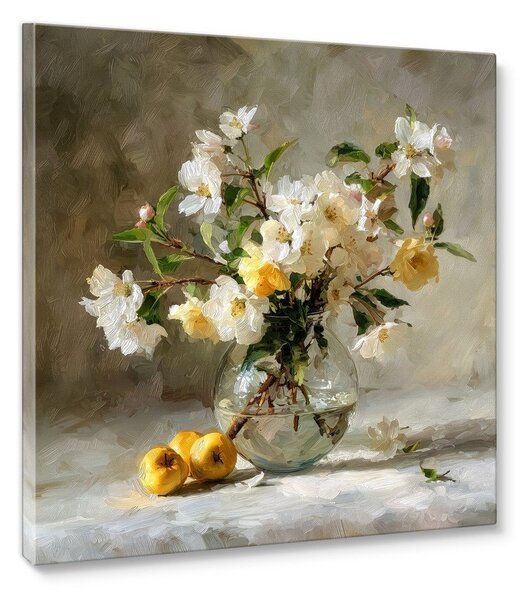 Dipinto stampato con cornice inclusa 70x70 cm Apple Flowers – Styler