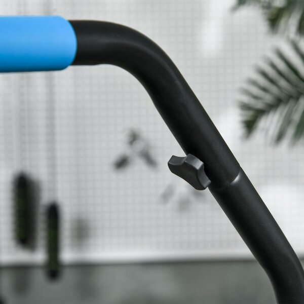 DecHome Mini Trampolino Fitness 102 cm Pieghevole con Manubrio Regolabile in Altezza colore Blu - R4600BU