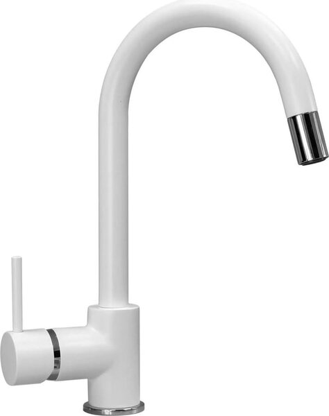 Plados Miscelatore Cucina a Canna Alta Rubinetto Monocomando colore Bianco UG98 - PUNTOBPEX