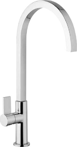 Argo Miscelatore Cucina con Canna a L Rubinetto Monocomando finitura Cromo - 3322 Positano
