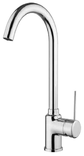 Argo Miscelatore Cucina con Canna a L Rubinetto Monocomando finitura Nero Opaco - 2321J Korea