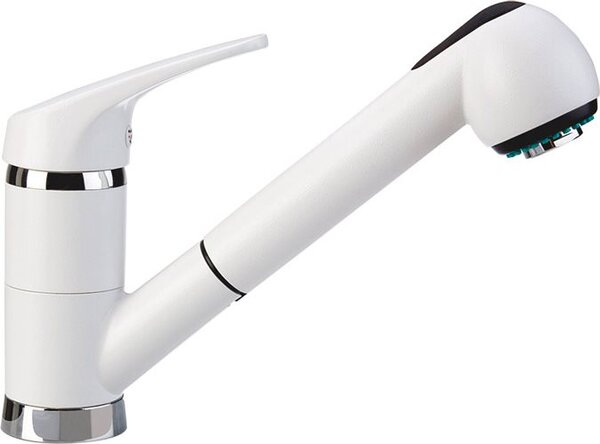 Plados Miscelatore Cucina con Doccetta estraibile Rubinetto Monocomando colore Cromo 40 - PLUSMIXEXT