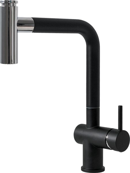 Plados Miscelatore Cucina con Doccetta estraibile Rubinetto Monocomando colore Nero UM44 - HYDRA