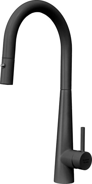 Plados Miscelatore Cucina con Doccetta estraibile Rubinetto Monocomando finitura Ultragranit colore Black Matt UG70 - NEWMIX90