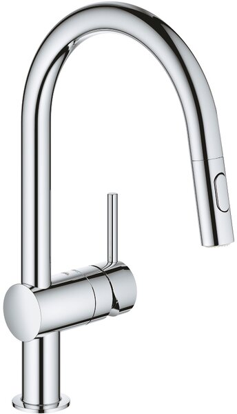 GROHE Miscelatore Cucina con Doccetta estraibile Rubinetto Monocomando Lavello colore Cromo - 32321002 Minta