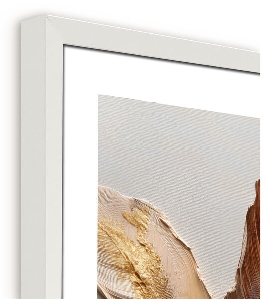 Dipinto stampato con cornice inclusa 40x50 cm Golden Strelitzia – Styler