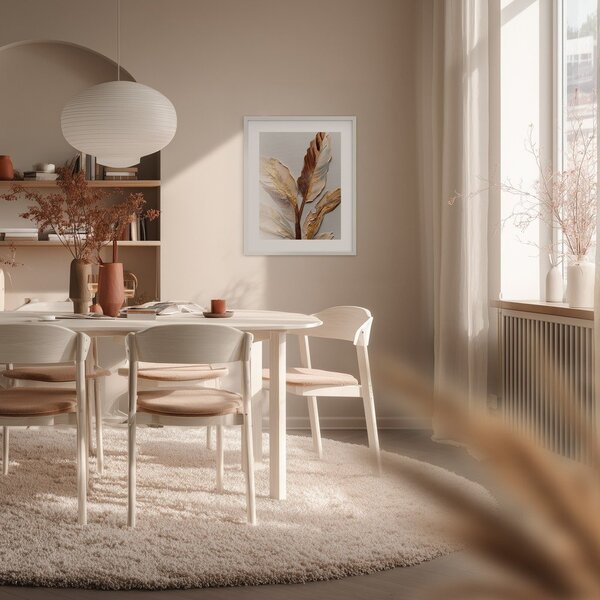 Dipinto stampato con cornice inclusa 40x50 cm Golden Strelitzia – Styler
