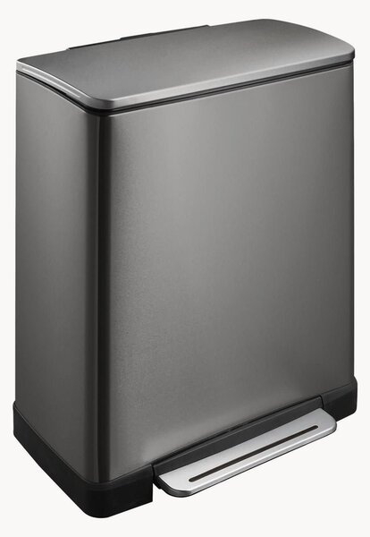Pattumiera con pedale E-Cube, 28 + 18 L