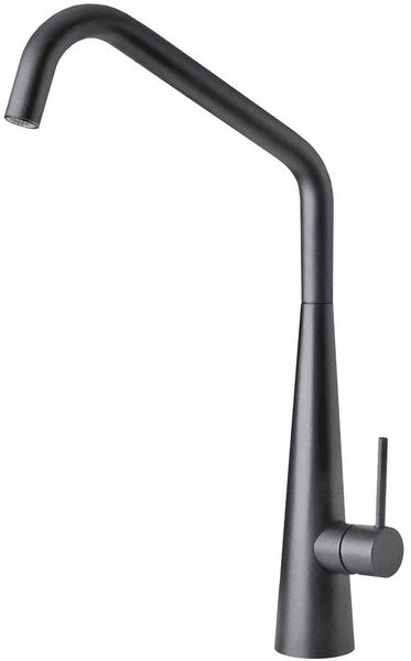 Plados Miscelatore Cucina Rubinetto Monocomando Lavello a Canna Alta finitura Ultragranit colore Black Matt UG70 - NEWMIX30