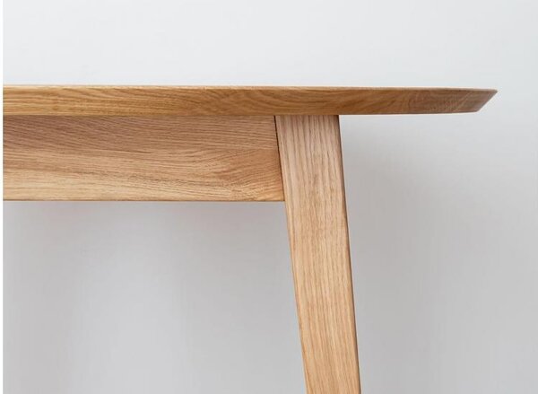 Tavolo rovere massello naturale da pranzo allungabile rotondo