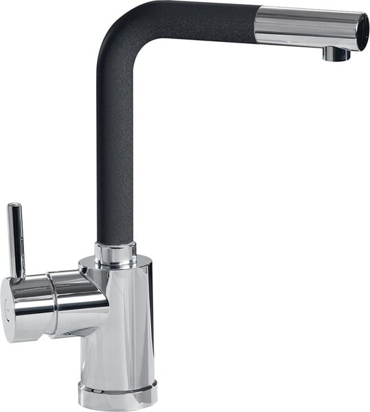 Plados Miscelatore Cucina Rubinetto Monocomando Lavello con Canna a L colore Cromo - POLYTEK20