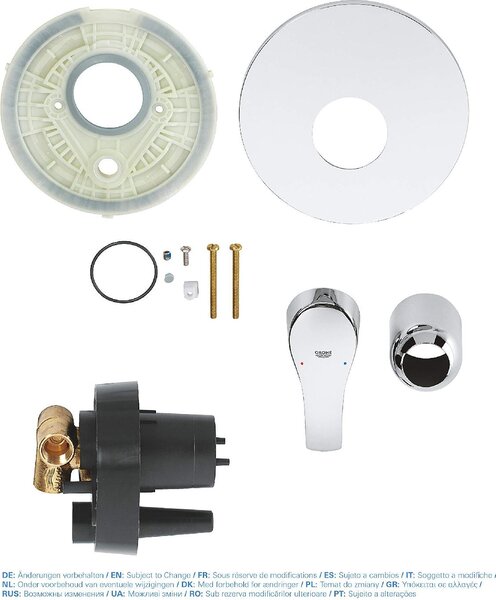 GROHE Miscelatore doccia a parete rubinetto bagno monocomando colore Cromo - Eurosmart New - 33556002