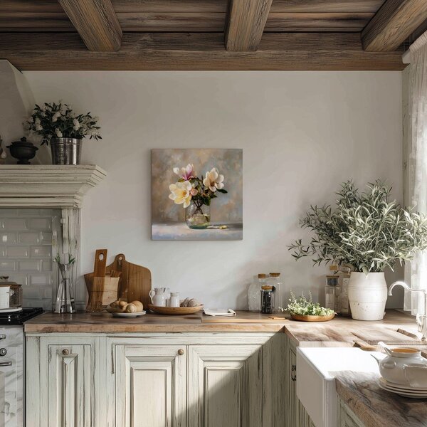 Dipinto stampato dipinto su tela 32x32 cm Magnolias – Styler