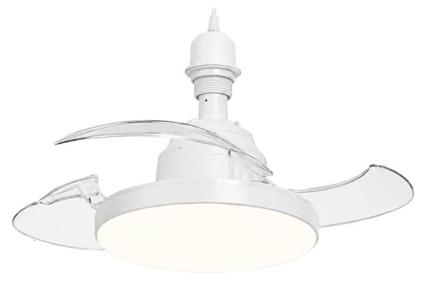 Ventilatore a soffitto, telecomando, pale retrattili, modello A