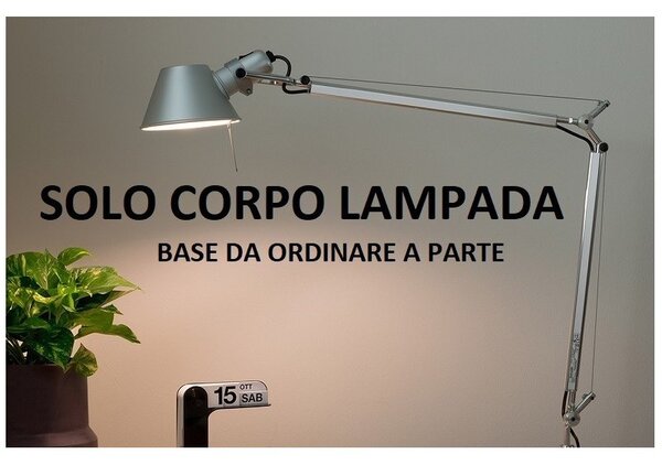 Artemide Tolomeo mini colore alluminio lampada E27 SOLO CORPO LAMPADA
