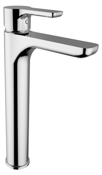 TEOREMA Miscelatore lavabo Canna Alta monocomando rubinetto bagno colore Cromo - 86341 Goodlife