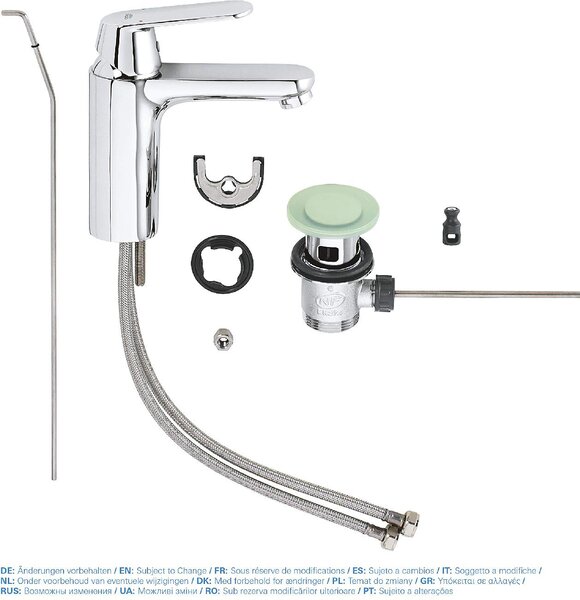 GROHE Miscelatore lavabo rubinetto bagno monocomando colore Cromo - Eurosmart Cosmopolitan - 23325000