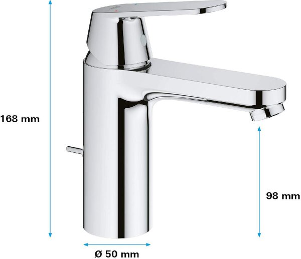 GROHE Miscelatore lavabo rubinetto bagno monocomando colore Cromo - Eurosmart Cosmopolitan - 23325000