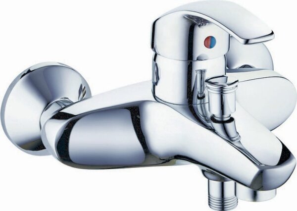 Utilia Miscelatore Vasca da bagno Esterno a parete Rubinetto monocomando colore Cromo - ZS62201 Diamante