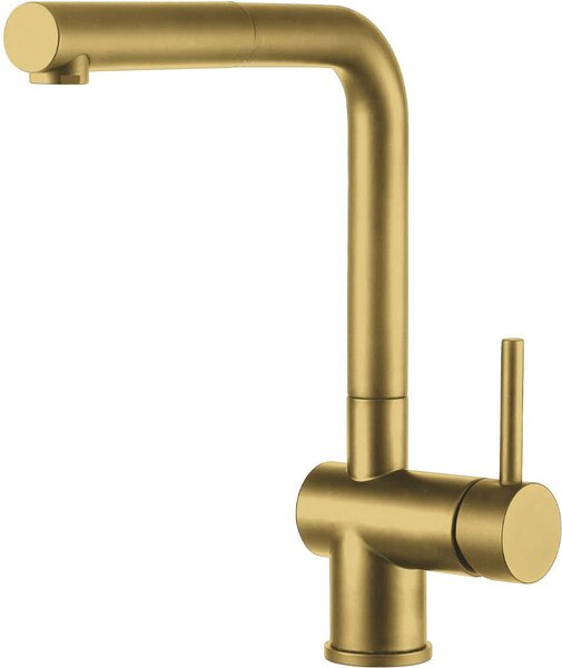 Plados Miscelatore Monocomando con Doccetta estraibile Rubinetto Cucina colore Oro - Nemo