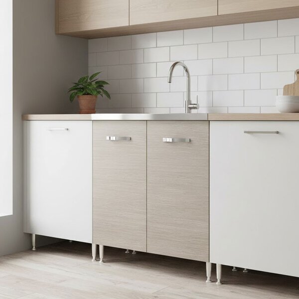 AZUR LINE Mobile Lavello Cucina Sottolavello 80x50x85h cm colore Larice - LGST80KIT