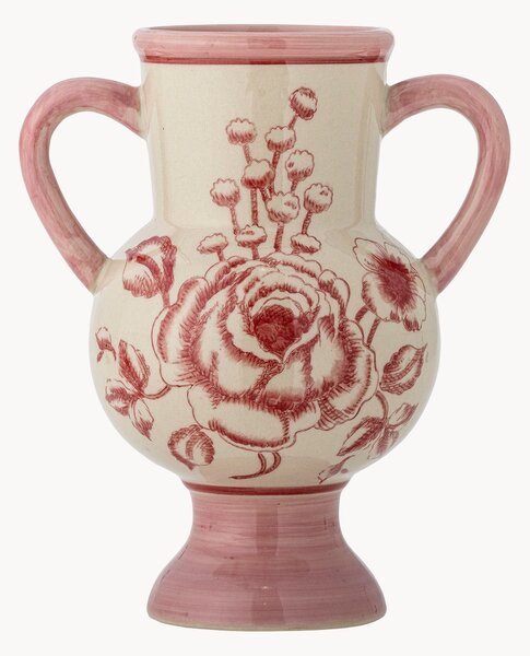 Vaso decorativo in gres dipinto a mano Alea, alt. 21 cm