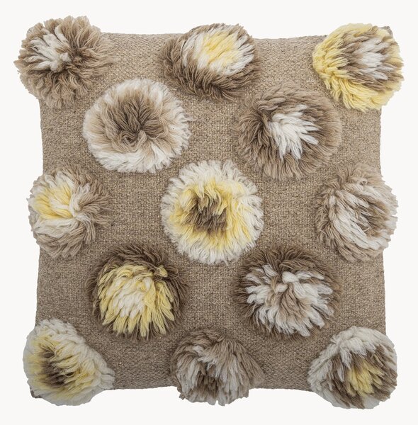 Cuscino in lana con pompon Somma