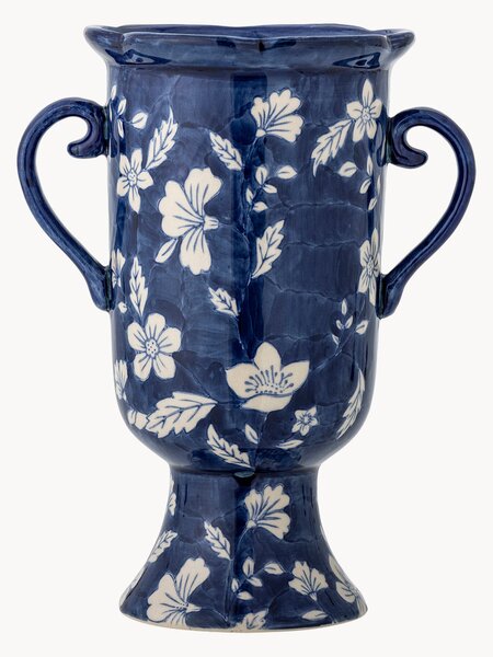 Vaso decorativo in gres dipinto a mano Amara, alt. 21 cm
