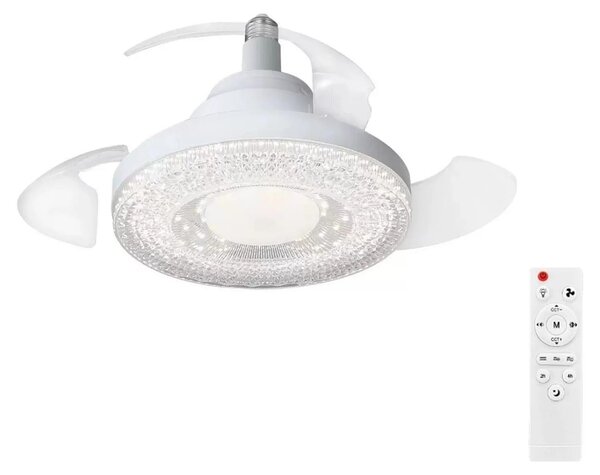 Ventilatore a soffitto, telecomando, pale retrattili, modello B