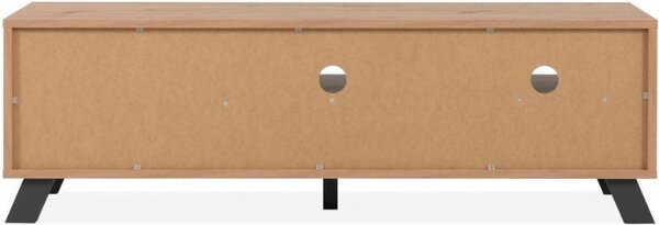 DecHome Mobile TV Moderno 1 Anta 2 Cassetti 2 Vani a Giorno Dimensioni 138x40x44 cm colore Rovere - Medan