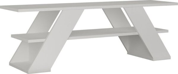 DecHome Mobile TV Moderno 1 Mensola Dimensioni 120x33,5x40 cm colore Bianco - Farfalla