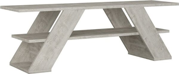 DecHome Mobile TV Moderno 1 Mensola Dimensioni 120x33,5x40 cm colore Bianco - Farfalla