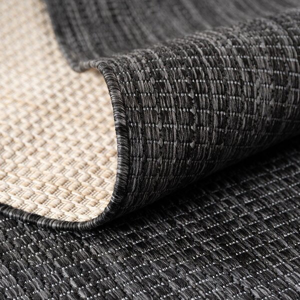 Passatoia da interno ed esterno nera 80x250 cm Mira 1450 – Ayyildiz Carpets