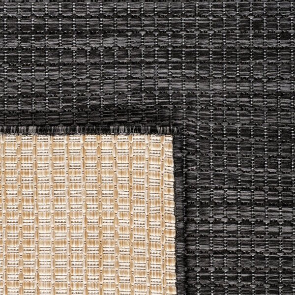 Passatoia da interno ed esterno nera 80x250 cm Mira 1450 – Ayyildiz Carpets