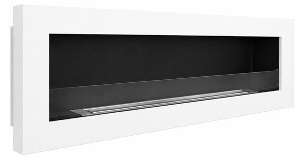 Divina Fire Camino a Bioetanolo da Incasso Parete Biocamino 120x40 colore Bianco Livorno 120 - DF1200LIVORNOW