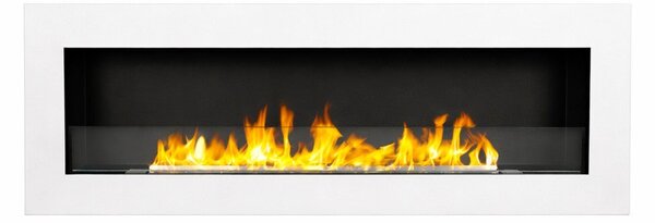 Divina Fire Camino a Bioetanolo da Parete Biocamino 120x40 colore Bianco Siena 120 - DF1200SIENAB