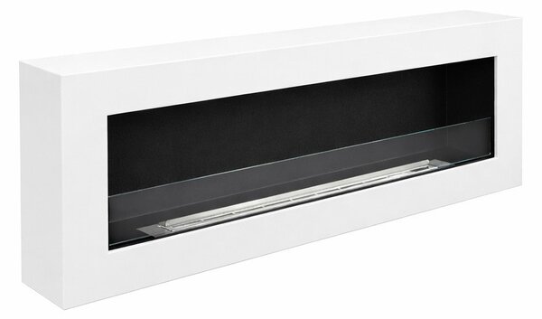 Divina Fire Camino a Bioetanolo da Parete Biocamino 120x40 colore Bianco Siena 120 - DF1200SIENAB