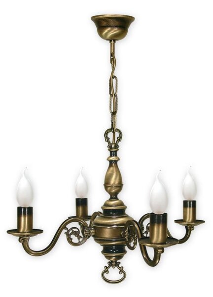 Brilagi - Lampadario a catena IMPERO 4xE14/60W/230V ottone