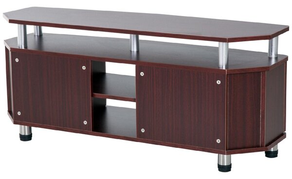 DecHome Mobile TV Moderno 2 Ante 2 Vani a Giorno Dimensioni 120x39,5x52 cm colore Marrone