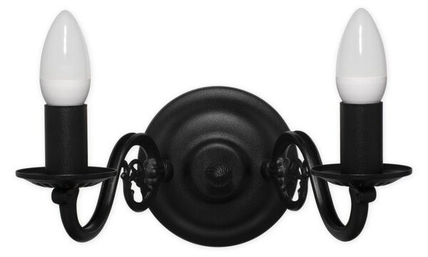Brilagi - Lampada da parete IMPERO 2xE14/60W/230V nera