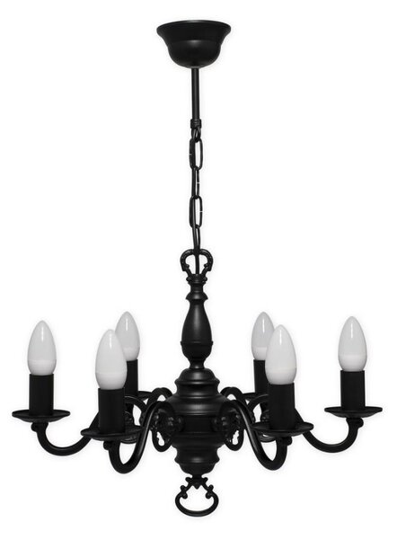 Brilagi - Lampadario a catena IMPERO 6xE14/60W/230V nero